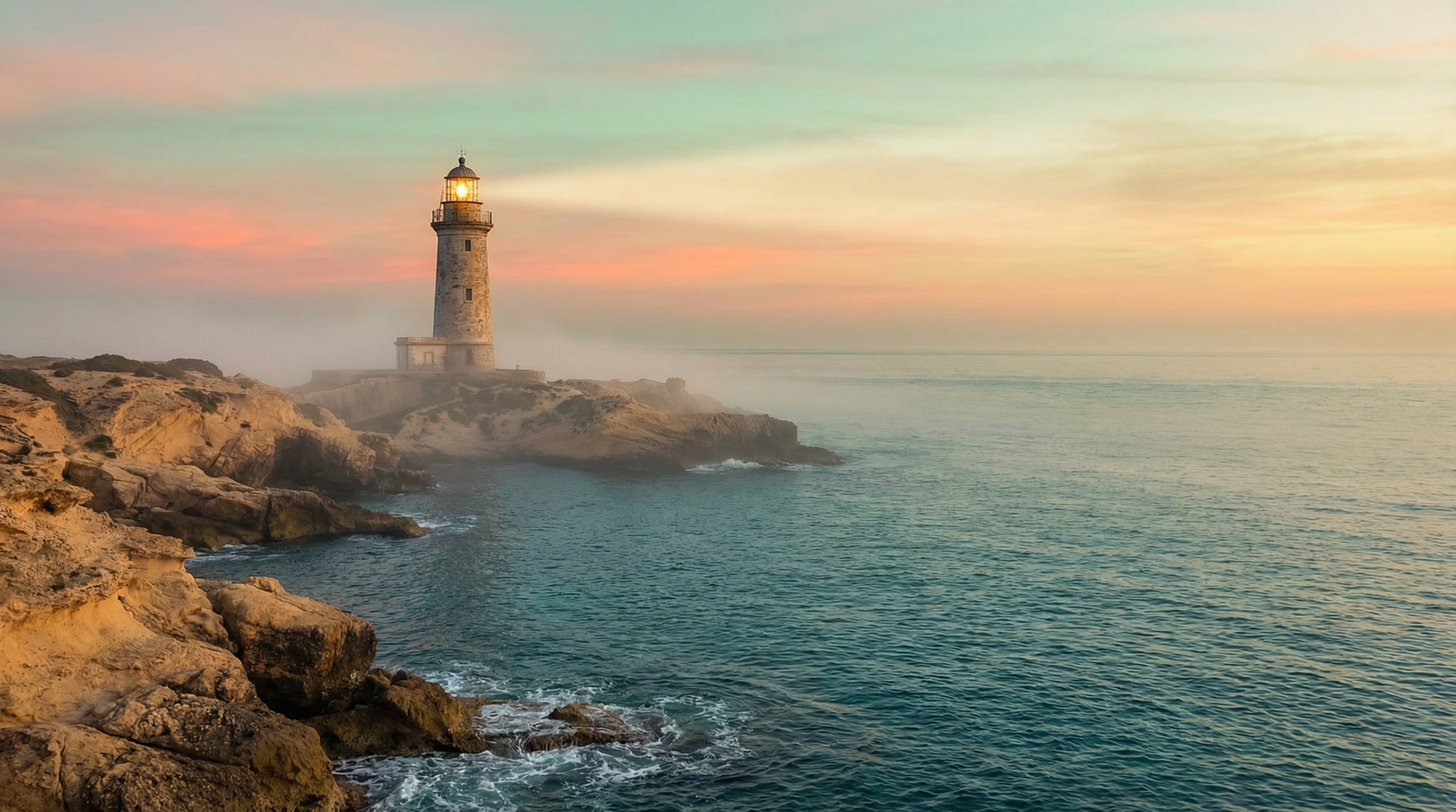 Lighthouse at sunset - your safe harbor from timeshare troubles